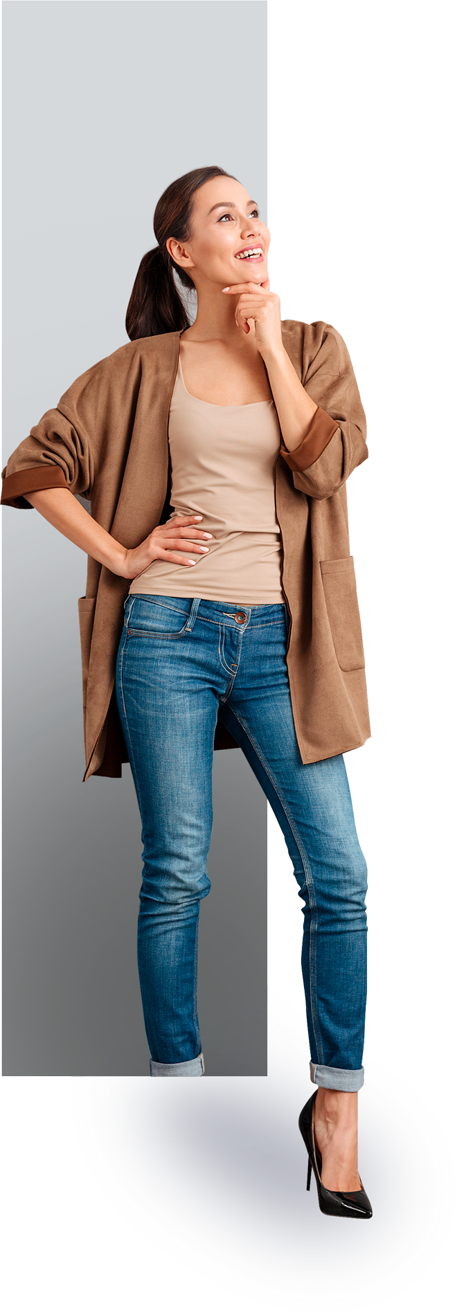 Femme souriante